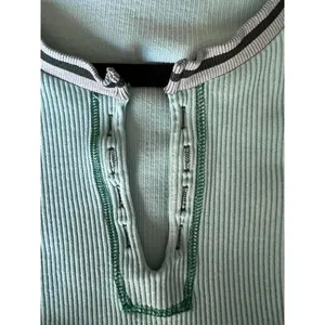 Urban Outfitters Out From Under Light Blue Ribbed Long Sleeve Crop Top XL thumbnail 4