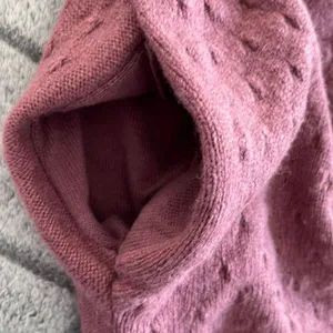 LOFT‎ Womens Cardigan Sweater Open Front Pocket Ribbed Knit Rose Pink Size XS thumbnail 3