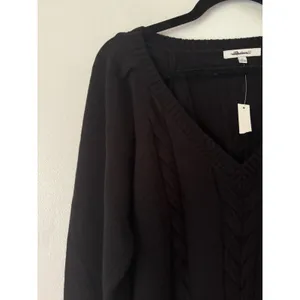 NWD Madewell V-Neck Pullover Sweater Merino Wool Size Small Black thumbnail 6