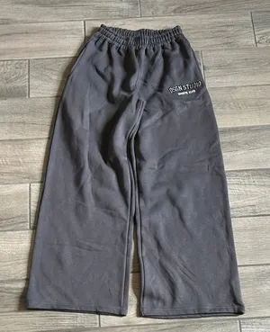 Boohoo Gray Sweatpants Relaxed Fit Elastic Waist thumbnail 1
