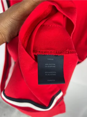Tommy‎ Hilfiger Red Logo T-Shirt Dress Women’s Small Side Stripe Stretch Mini thumbnail 6