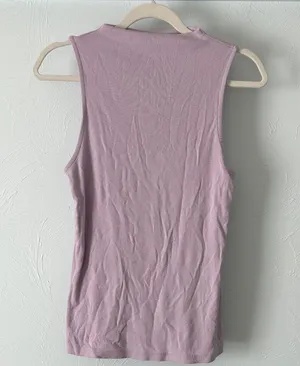 a new day Women's Lavender Ribbed High Neck Tank Top thumbnail 1