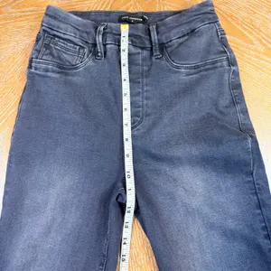 Good American Pull On Flare Jeans Washed Black Size Small‎ thumbnail 7