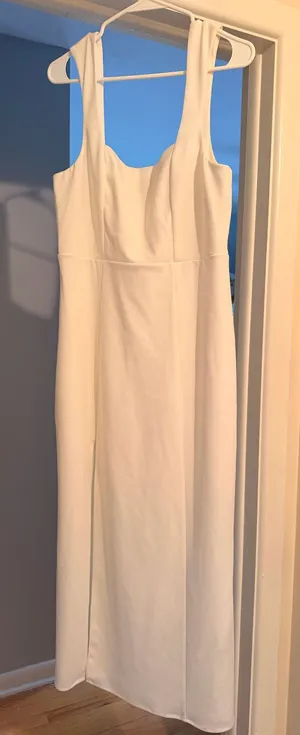 Show Me Your Mumu White Dress Midi thumbnail 1