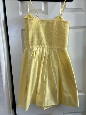 Abercrombie Dipped-Waist Smocked Mini Dress thumbnail 4