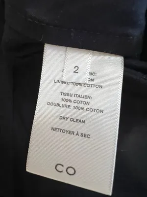 CO Black High Waist Patch Pocket Cotton Crop Pants Trousers Size 2 thumbnail 7