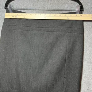 Express Womens Gray Pinstripe‎ Pencil Skirt Size 6 Career Office Stretch Lined thumbnail 2