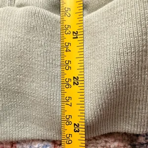 Everlane Organic Cotton Short Sleeve Hoodie Sage Green Small French Terry thumbnail 7