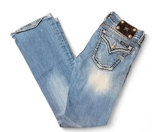 Miss Me Jeans Size 27 Low Rise Bootcut J55014B32Y Y2K Western Flap Pocket thumbnail 1