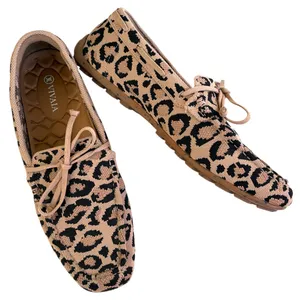 VIVAIA Jackie Square Toe Loafers Animal Print Size 9.5 Slip On Flats thumbnail 1