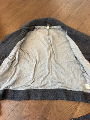 Free People "We The Free" Outta Left Field Military Jacket Gray Small - C54-134 thumbnail 6
