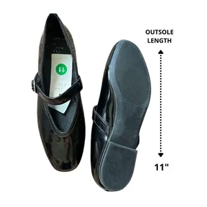 NWT A New Day Black Patent Mary Jane Flats Size 11 thumbnail 2