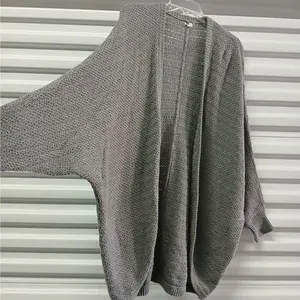 Aerie Oversized Cardigan Women's XS/S Gray Open Front Long Sleeve Sweater Lagen thumbnail 7