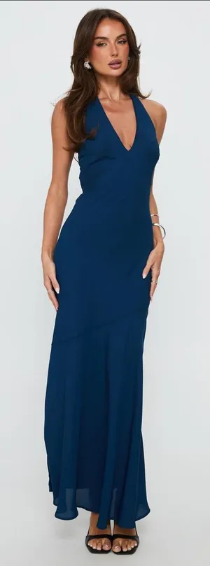 Princess Polly Luannie Halter Scarf Tie Maxi Dress thumbnail 1