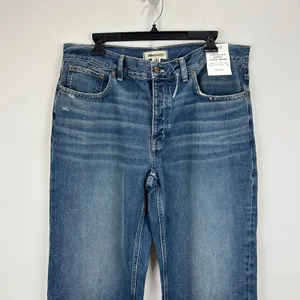 Madewell Petite Low Slung Baggy Crop Jean Croswell Wash Blue Relaxed US 30 P NWT thumbnail 8
