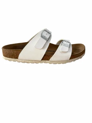 Birkenstock White Double-Strap Women's Sandals thumbnail 6