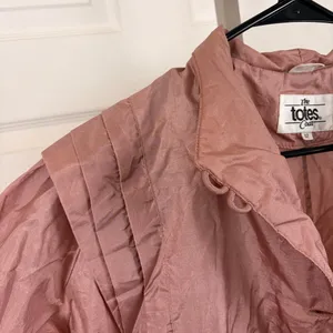 The Totes Coat vintage dusty rose nylon long coat thumbnail 4