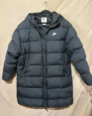 Nike Puffer Parka Jacket Women’s SZ L Black Therma-FIT Loose Hooded FD8272-010 thumbnail 1