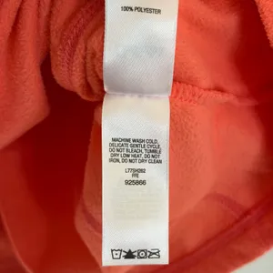 Cabelas Womens Fleece Pullover Quarter Zip Coral Orange L77SH262 Size M thumbnail 6
