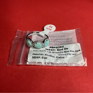 Bomb Party RBP8580 “Dream And Do” Lab Grown Opal on Rhodium Size 10 Ring NWT thumbnail 5