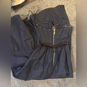 Denim Midi Dress Blue thumbnail 3