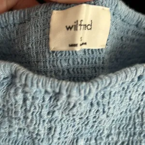 Aritzia Wilfred Blue Tempest Linen Dress Small thumbnail 5