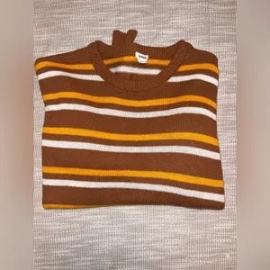 Garage Brown‎ Striped Cropped Sweater Size P/S (XS/S) thumbnail 6