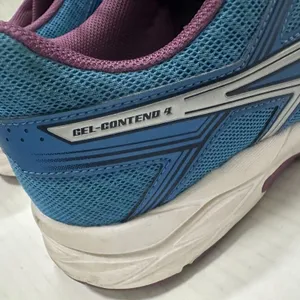 ASICS GEL-Contend 4 Shoes Womens‎ 6.5 Blue Purple Mesh Running Sneakers T767N thumbnail 4