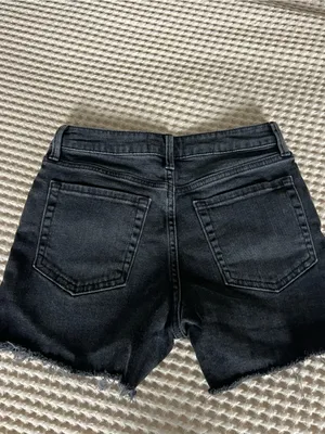 Just USA Black Distressed Denim Cutoff Shorts thumbnail 2