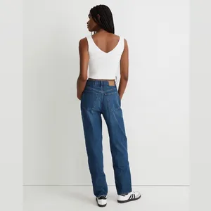 Madewell ‼️ Baggy Straight Jeans in Dark Worn Indigo Wash‼️ thumbnail 3