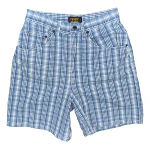 Vintage Y2K Faded Glory High Waisted Plaid Mom Shorts Cotton Womens 5/6 25 Waist thumbnail 1