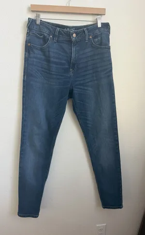 Ariat Jeans Womens 32 Blue High Rise Skinny Premium Italian Denim thumbnail 1