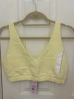 NWT!! Wild Fable Terry Cloth Striped Cropped Bra Top and Short Set thumbnail 6
