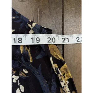 Kimchi Blue Floral Sleeveless Tunic Dress Womens Size M Navy Boho Rayon thumbnail 7