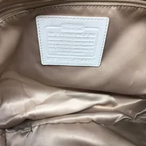 COACH White C Dotted Design Leather Crossbody Bag thumbnail 7