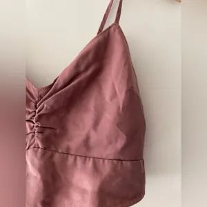 Abercrombie & Fitch‎ Mauve Pink Cropped Smock Back Tank Top thumbnail 3
