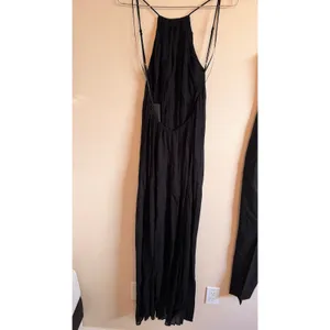 Reformation Maxi Dress Womens XS Black Jezebel Open Back Halter Formal Gown NWT thumbnail 5