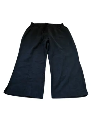 RipSkirt Hawaii Womens XXL Wide Leg Crop Pants Black Casual Coastal Outdoors thumbnail 3