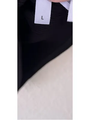 Reformation Black Ribbed V Neck Cropped Tank Top Women's Large Minimalist Basic thumbnail 4
