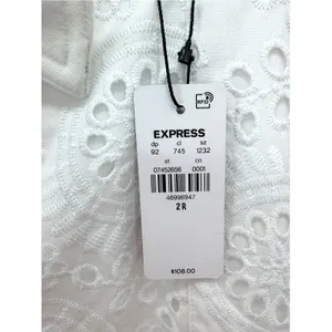 Express Super High Waisted Eyelet Belted Cargo Joggers 2 White Utility Pants NWT thumbnail 6