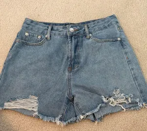 Denim Distressed Women Shorts thumbnail 1