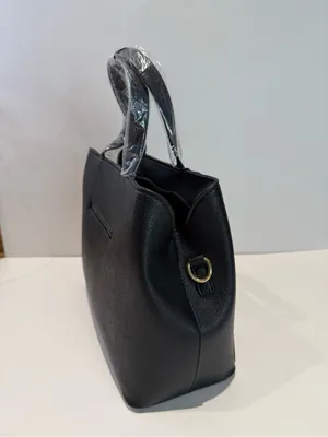 London Fog Black Marcelle Studded Satchel NEW thumbnail 4