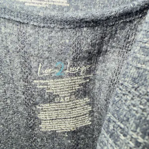 Live 2 Lounge Large Navy Coastal Lounge Knit Tank With‎ Cardigan Cabincor thumbnail 8