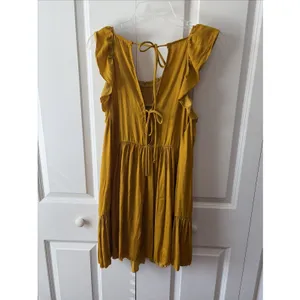 Free People Intimately Want Your Love Slip Dress Absinthe/Mustard Size Small thumbnail 5