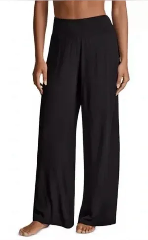 Lauren Ralph Lauren Wide-Leg Pull-On Pant in Black thumbnail 1