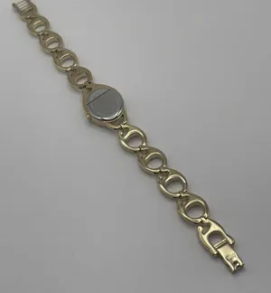 Working Colibri Diamond Gold Tone Women’s Wrist Watch MOP Mother Of Pearl Face thumbnail 12