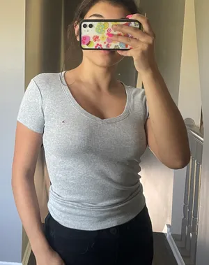 V Neck T-shirt thumbnail 1