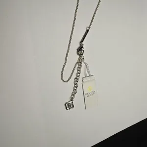 Kendra Scott Purple Pendant Silver Tone Necklace Adjustable Length NWT thumbnail 5