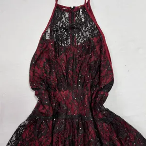 Wish Upon A Star Red and Black Dress thumbnail 2
