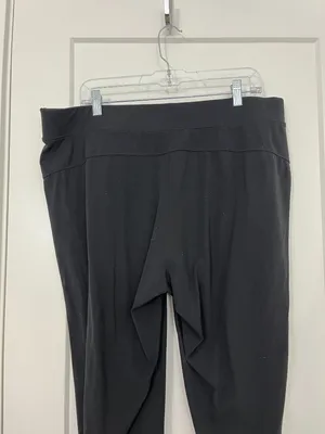 Athleta Size XL Black Straight Leg Drawstring Pants with Pockets thumbnail 4